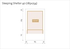Sleeping Shelter Smal Bivack 3,9 m2